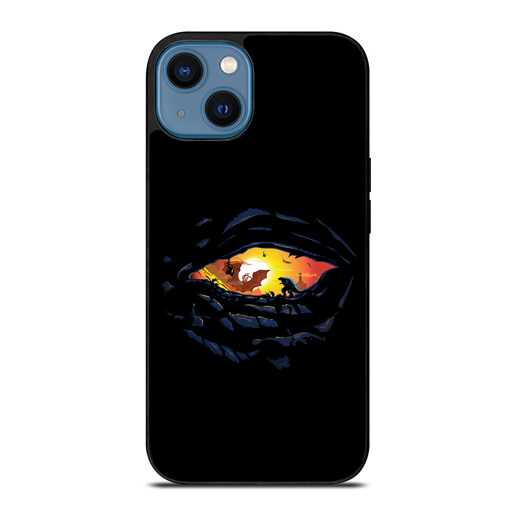 Godzilla War In Eye Painting Art iPhone 14 Case