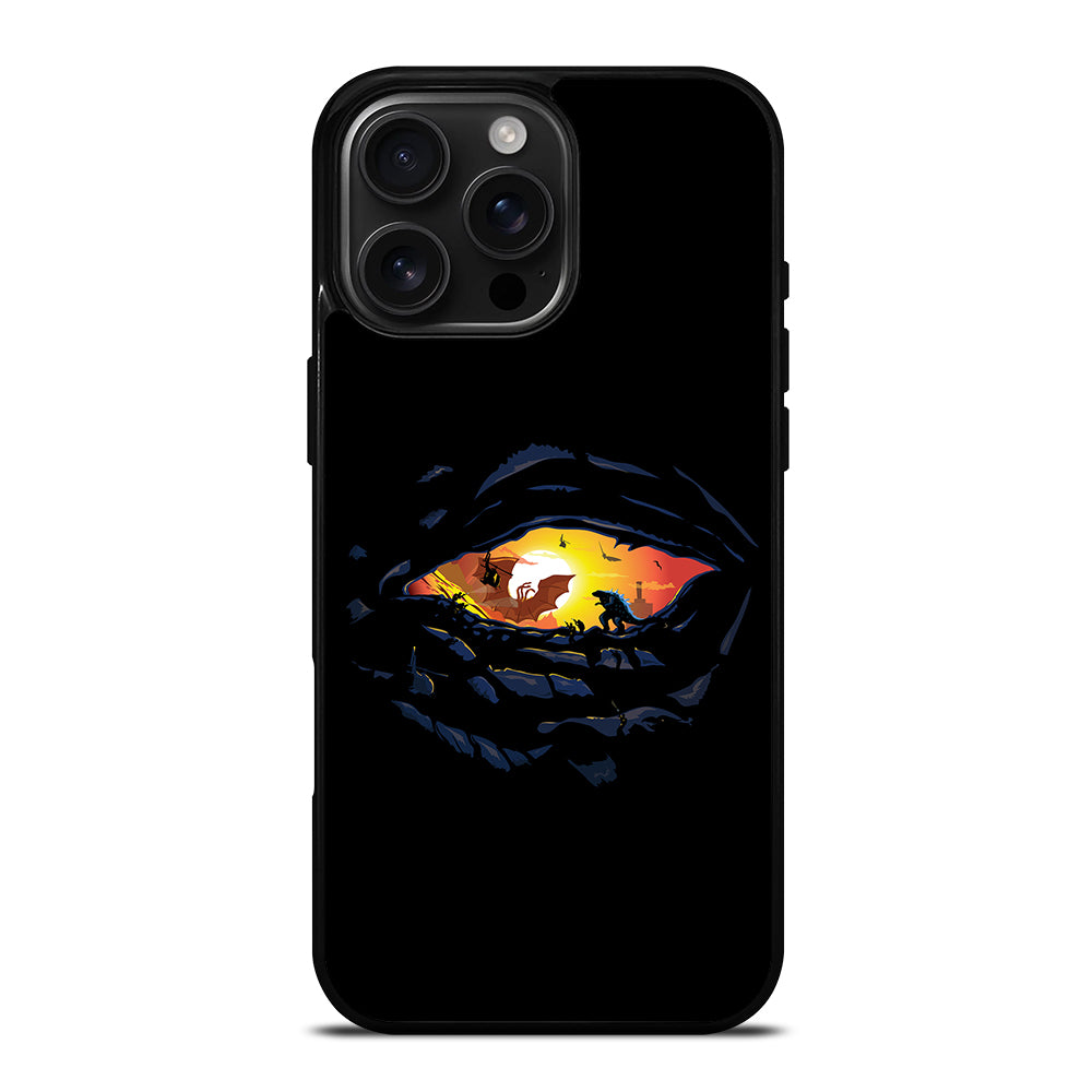 Godzilla War In Eye Painting Art iPhone 16 Pro Max Case