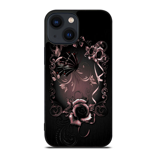 Gothic Rose Flower iPhone 14 Plus Case