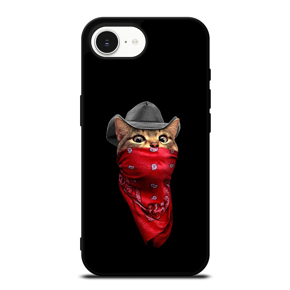 Great Cat Picture iPhone 16e case black TPU silicone rubber protective cover by Casedear