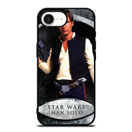HANS SOLO STARWARS iPhone 16e case black TPU silicone rubber protective cover by Casedear