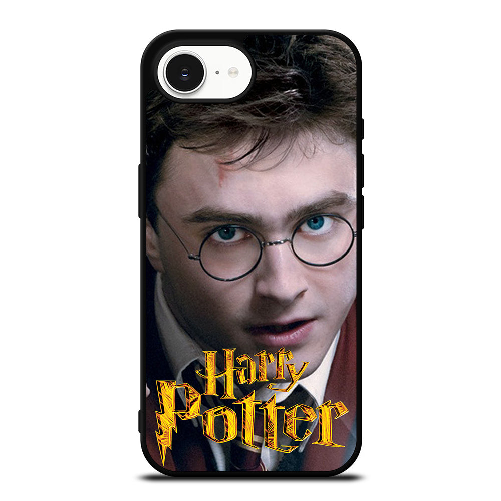 HARRY POTTER FACE iPhone 16e case black TPU silicone rubber protective cover by Casedear