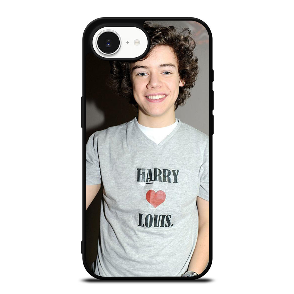 HARRY STYLES SOUL iPhone 16e case black TPU silicone rubber protective cover by Casedear
