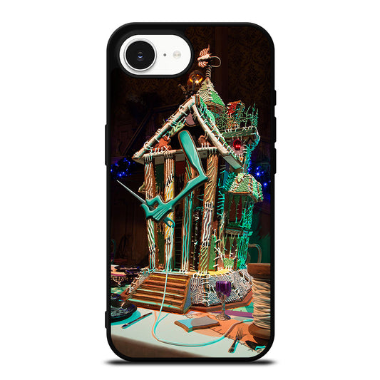 HAUNTED MANSION CASE iPhone 16e case black TPU silicone rubber protective cover by Casedear