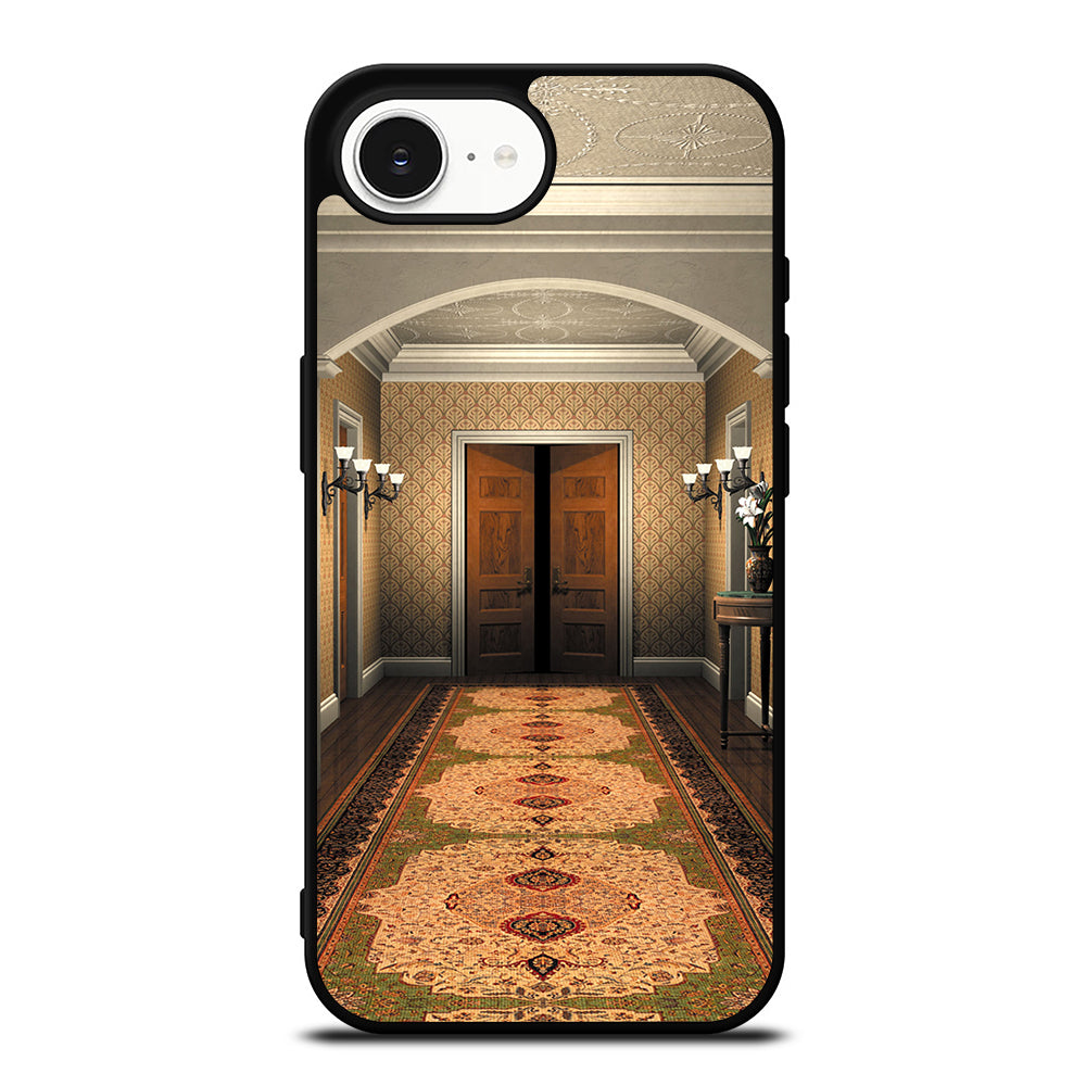 HAUNTED MANSION INSIDE iPhone 16e case black TPU silicone rubber protective cover by Casedear