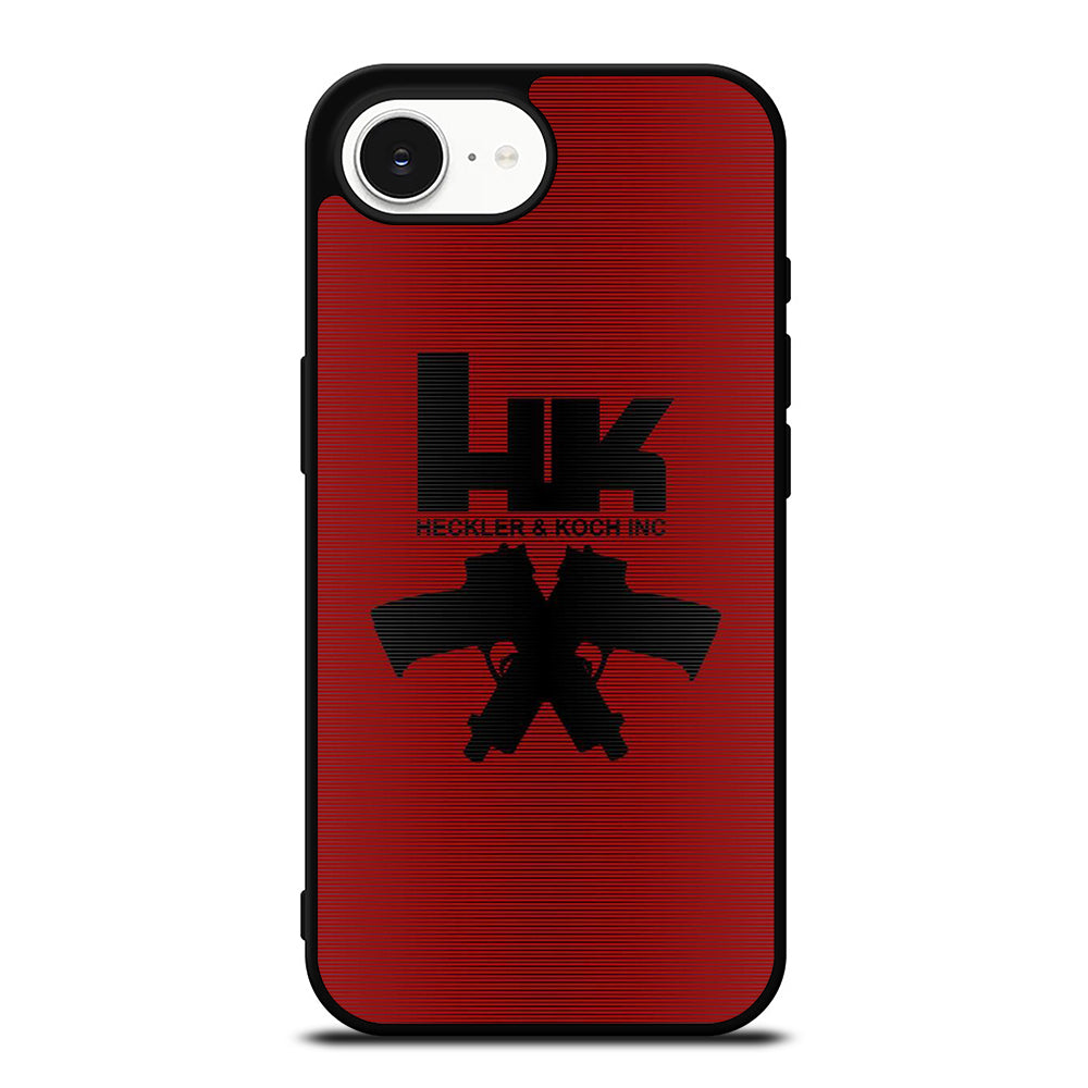 HECKLER & KOCH ART iPhone 16e case black TPU silicone rubber protective cover by Casedear