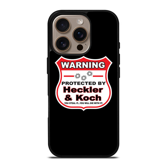 HECKLER & KOCH WARNING iPhone 16 Pro Case