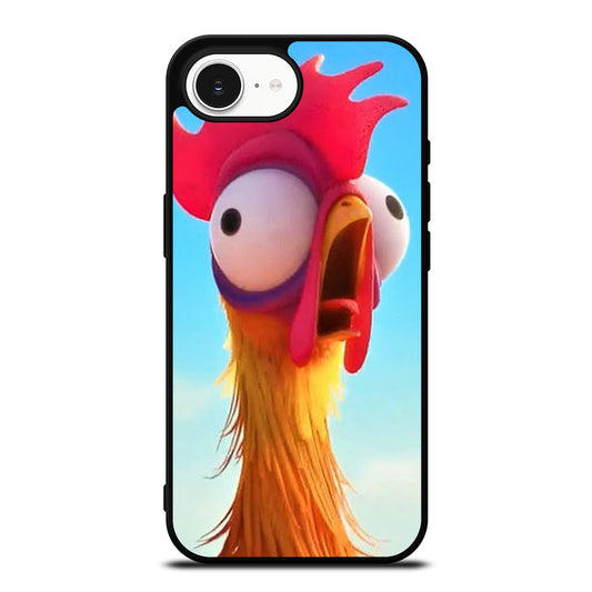 HEIHEI MOANA CHICK iPhone 16e case black TPU silicone rubber protective cover by Casedear