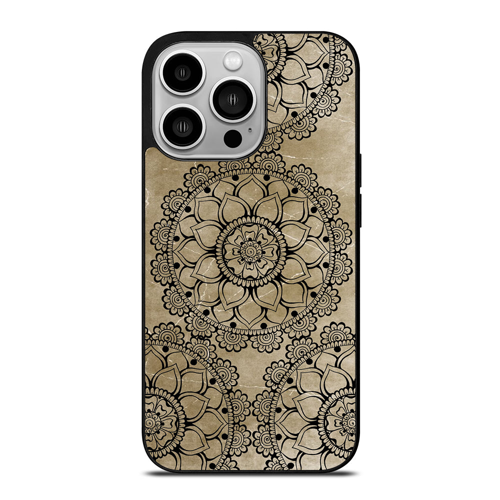 HENNA MANDALA DESIGN iPhone 14 Pro Case