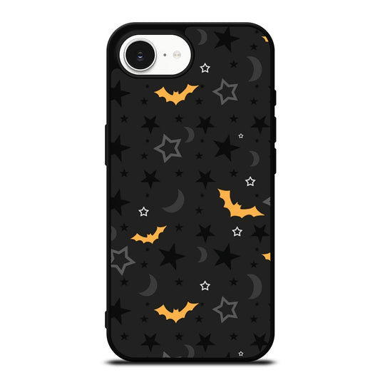 Halloween Wallpaper iPhone 16e case black TPU silicone rubber protective cover by Casedear