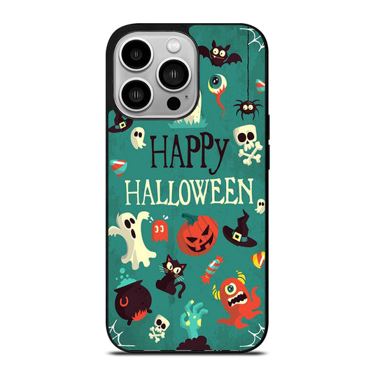Happy Halloween Pumpkin Collage iPhone 14 Pro Case