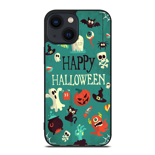 Happy Halloween Pumpkin Collage iPhone 14 Plus Case