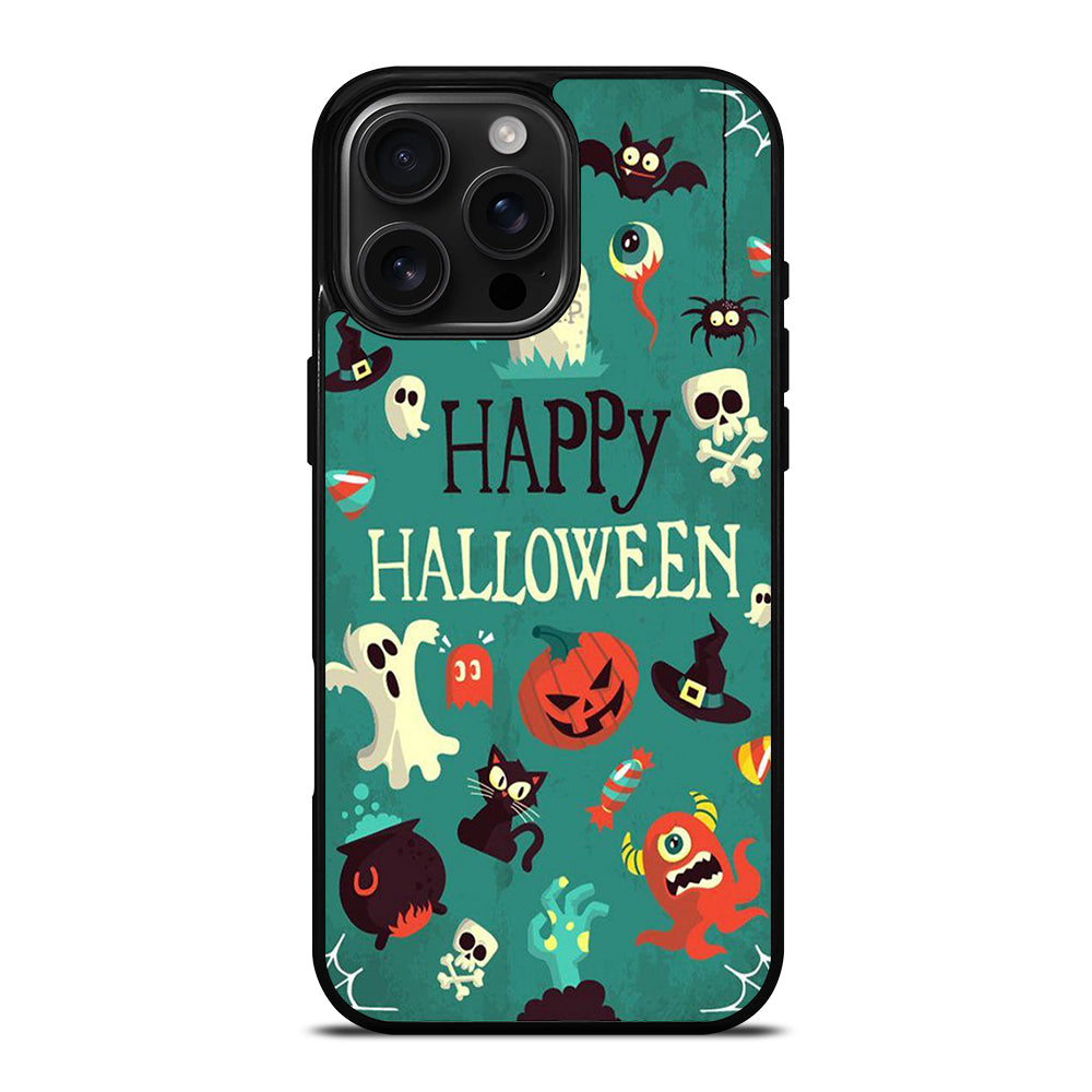 Happy Halloween Pumpkin Collage iPhone 16 Pro Max Case