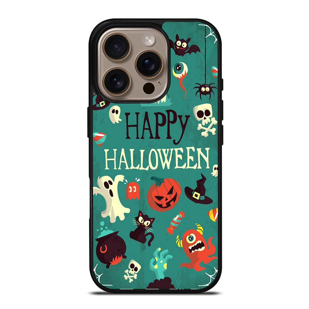 Happy Halloween Pumpkin Collage iPhone 16 Pro Case