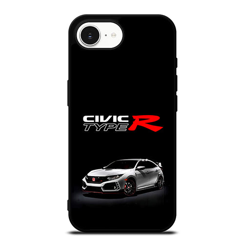 Honda Civic Type R Wallpaper iPhone 16e case black TPU silicone rubber protective cover by Casedear
