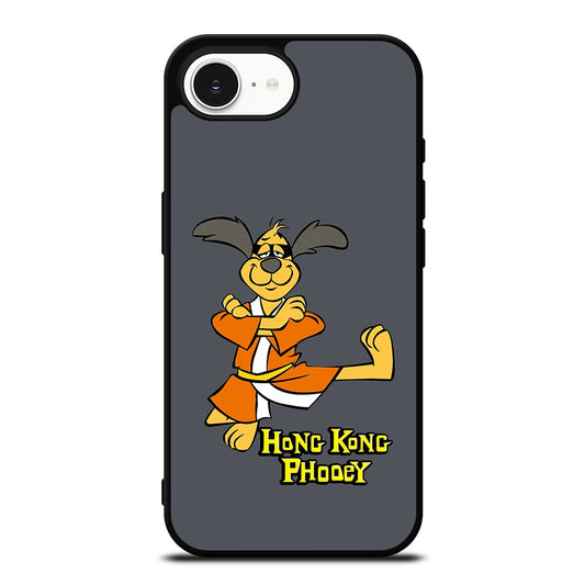 Hong Kong Phooey Action iPhone 16e case black TPU silicone rubber protective cover by Casedear
