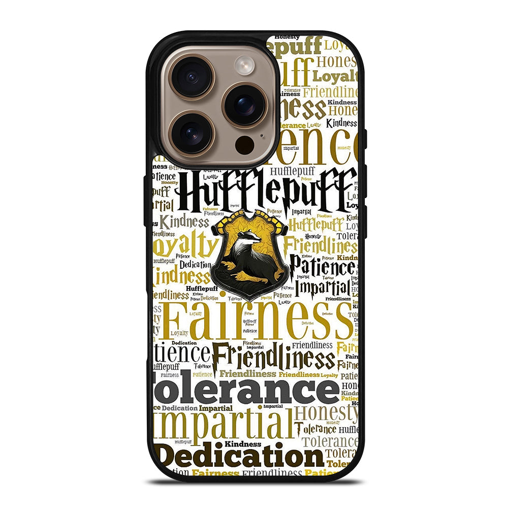 Hufflepuff Harry Potter Wallpaper iPhone 16 Pro Case