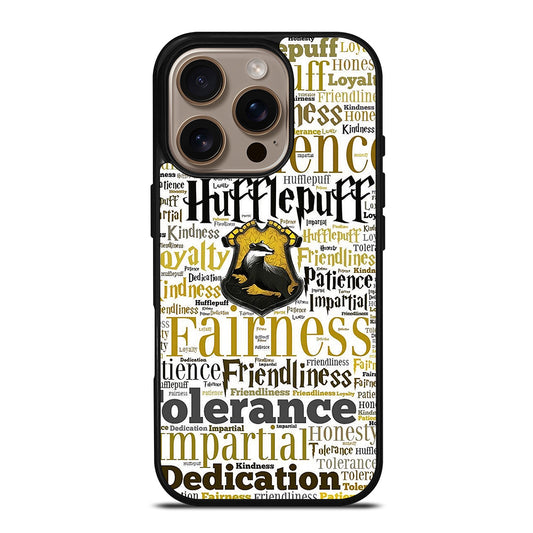 Hufflepuff Harry Potter Wallpaper iPhone 16 Pro Case