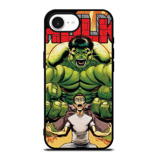 Hulk Comic Character iPhone 16e case black TPU silicone rubber protective cover by Casedear