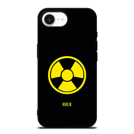 Hulk Comic Radiation iPhone 16e case black TPU silicone rubber protective cover by Casedear