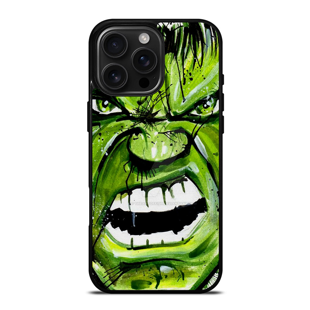 Hulk Comic Face iPhone 16 Pro Max Case