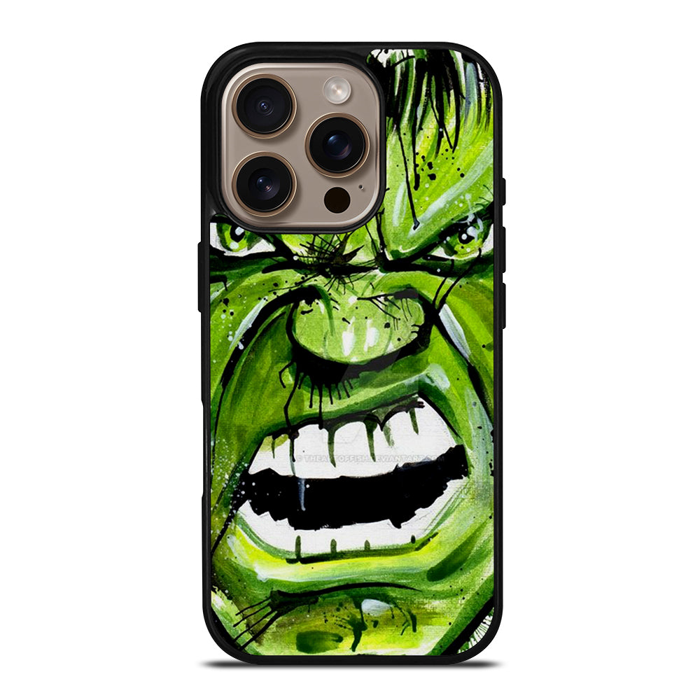 Hulk Comic Face iPhone 16 Pro Case
