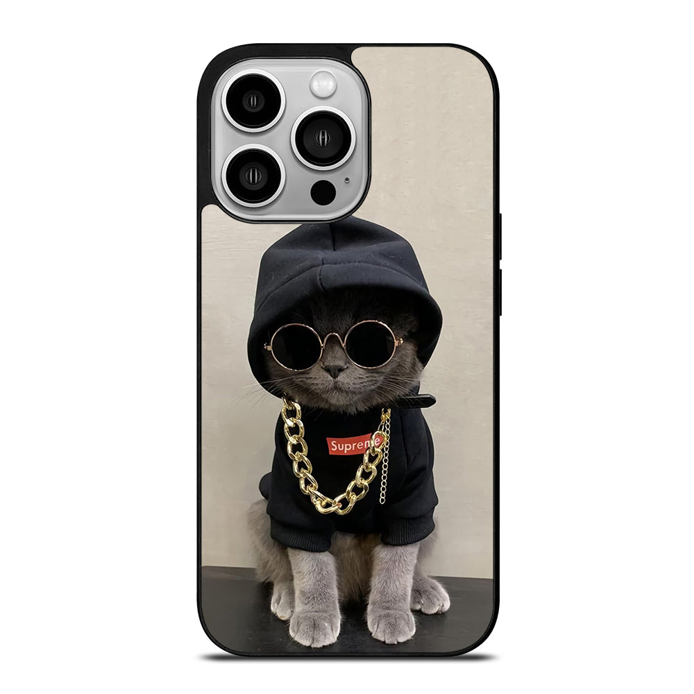 Hype Beast Cat iPhone 14 Pro Case