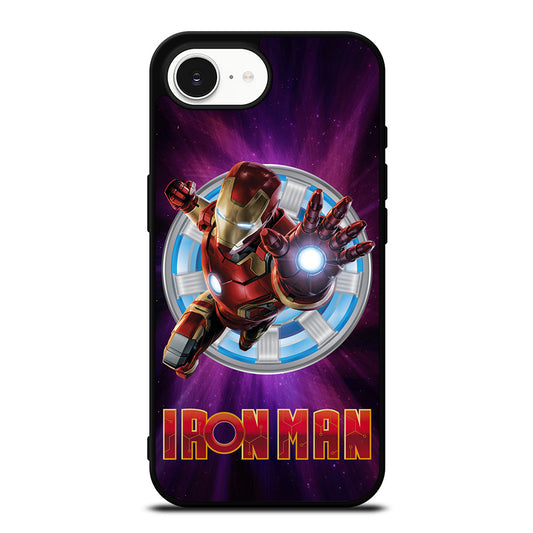 IRON MAN CASE iPhone 16e case black TPU silicone rubber protective cover by Casedear