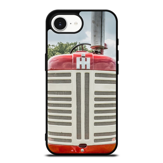 International Harvester Tractor iPhone 16e case black TPU silicone rubber protective cover by Casedear