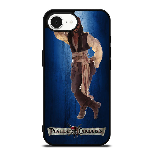 JACK POSE PIRATES OF THE CARIBBEAN iPhone 16e case black TPU silicone rubber protective cover by Casedear