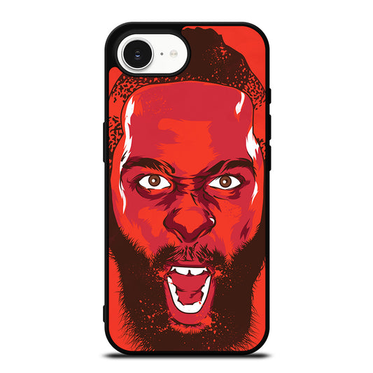 JAMES HARDEN FEAR THE BEARD iPhone 16e case black TPU silicone rubber protective cover by Casedear