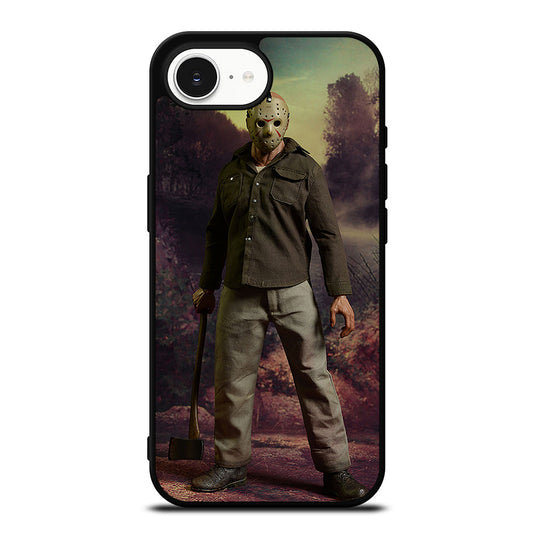 JASON FRIDAY THE 13TH CASE iPhone 16e case black TPU silicone rubber protective cover by Casedear