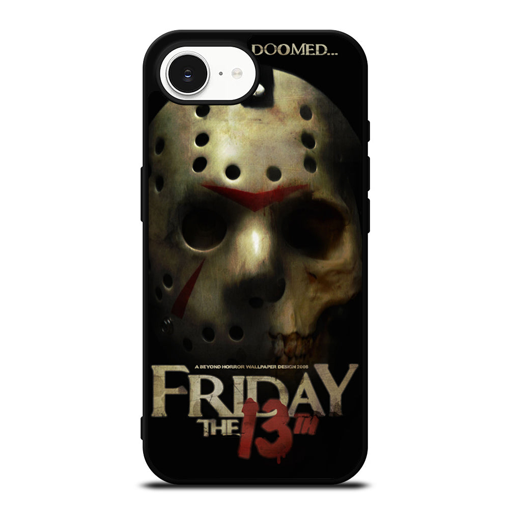 JASON FRIDAY THE 13TH iPhone 16e case black TPU silicone rubber protective cover by Casedear