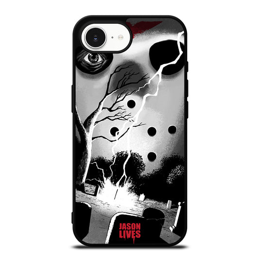 JASON LIVES CASE iPhone 16e case black TPU silicone rubber protective cover by Casedear