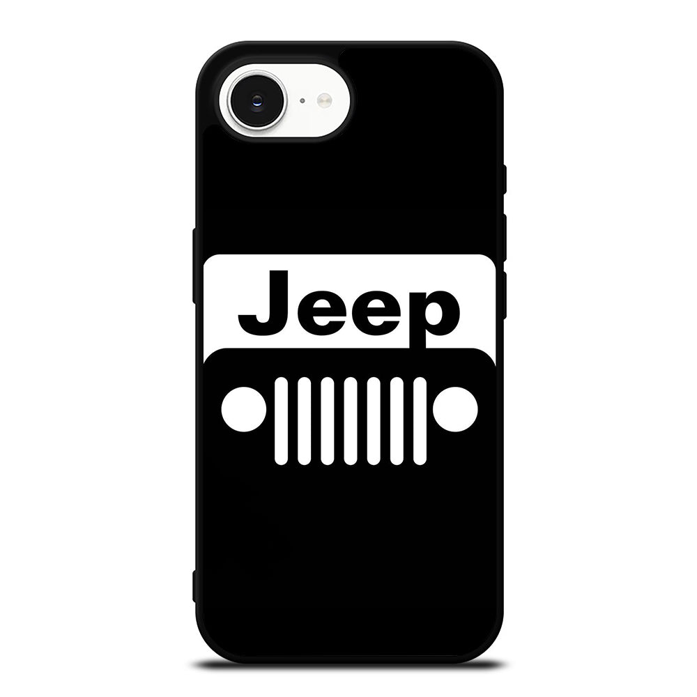 JEEP WRANGLER DESIGN iPhone 16e case black TPU silicone rubber protective cover by Casedear