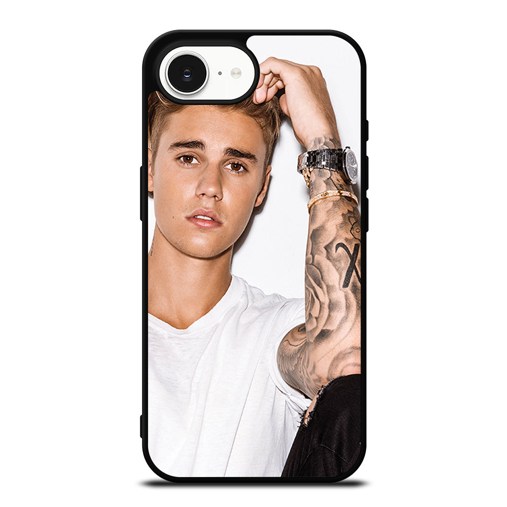 JUSTIN BIEBER CASE iPhone 16e case black TPU silicone rubber protective cover by Casedear