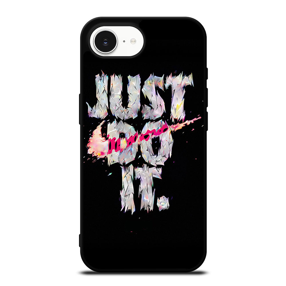JUST DO IT CACTHY iPhone 16e case black TPU silicone rubber protective cover by Casedear