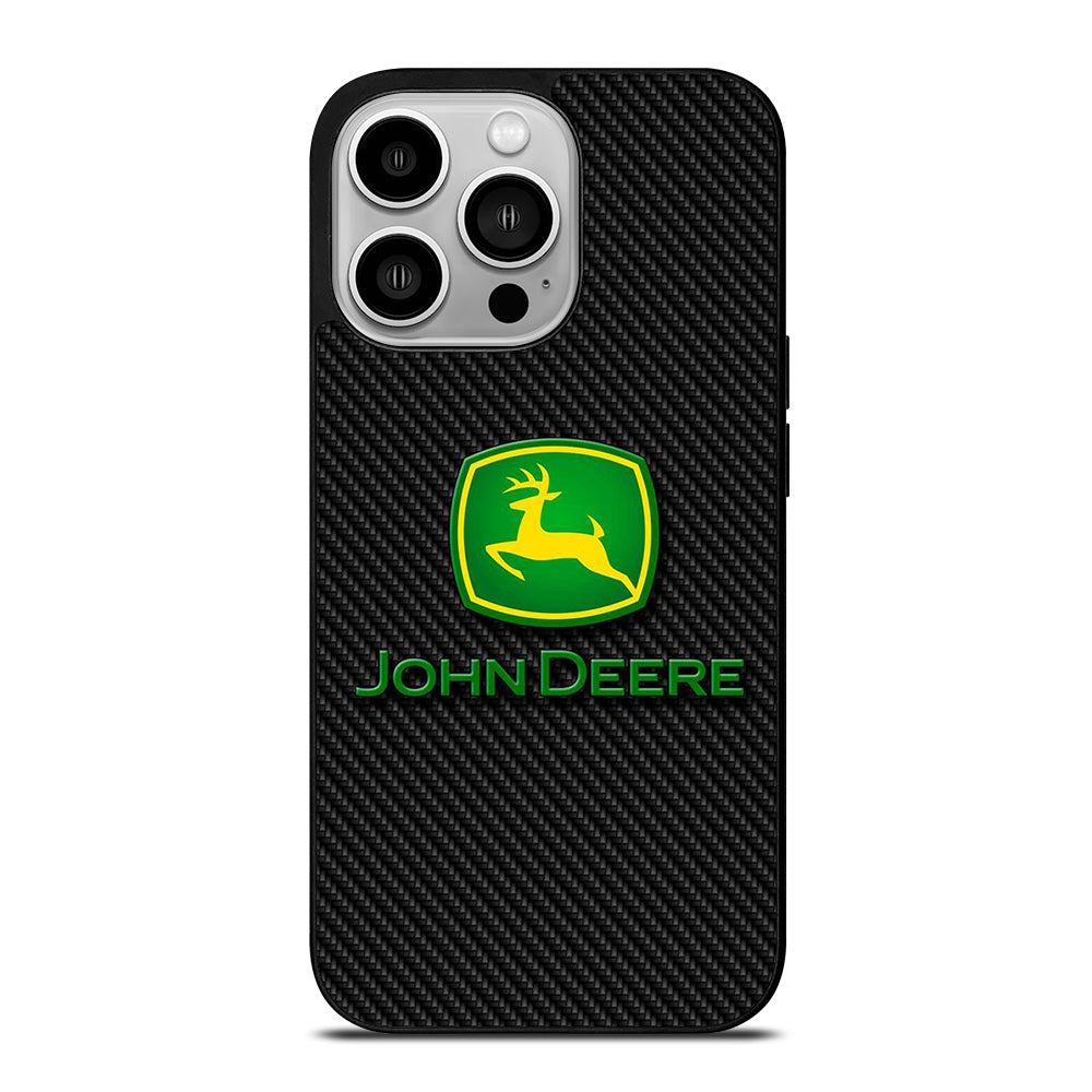 John Deere Carbon Motif Wallpaper iPhone 14 Pro Case