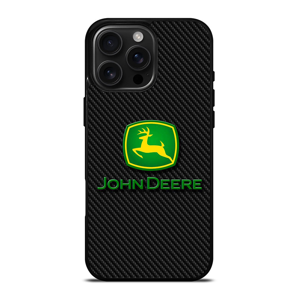 John Deere Carbon Motif Wallpaper iPhone 16 Pro Max Case