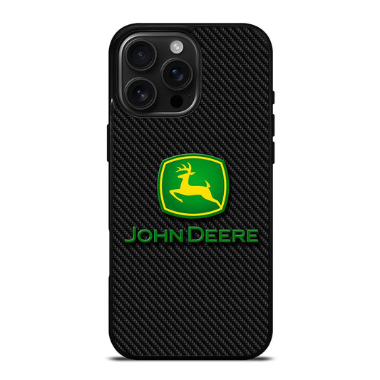 John Deere Carbon Motif Wallpaper iPhone 16 Pro Max Case