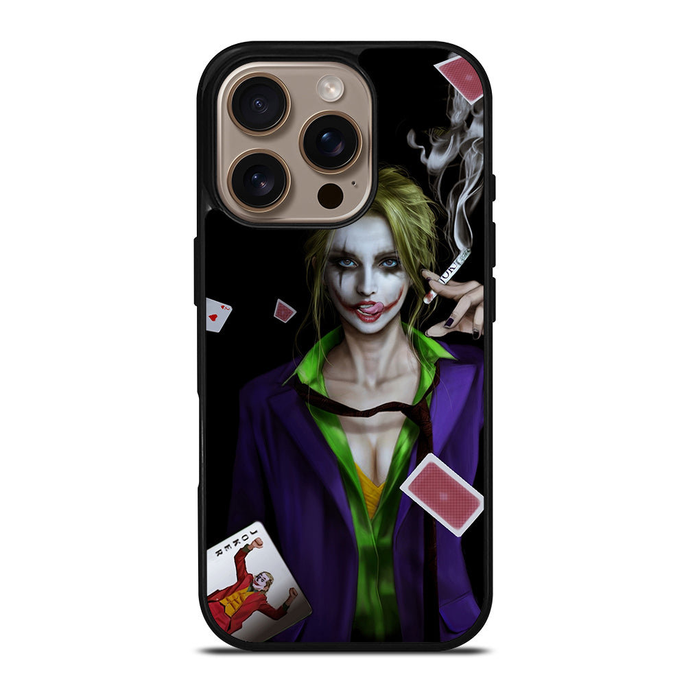 Joker Girl Smoking iPhone 16 Pro Case