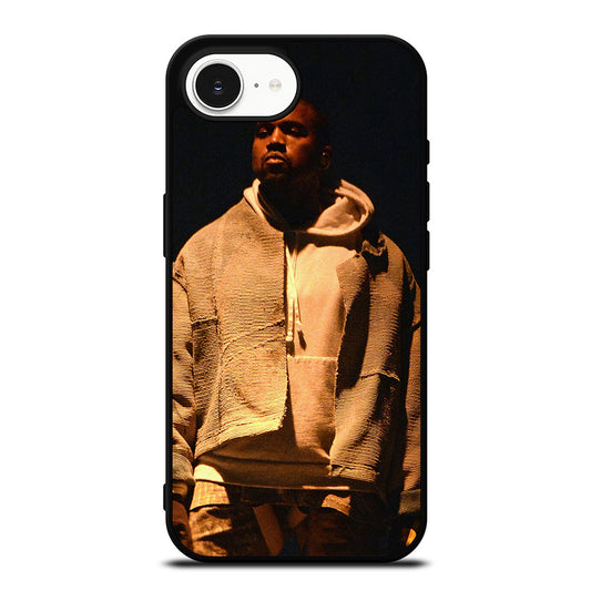 KANYE WEST MSG SAINT PABLO iPhone 16e case black TPU silicone rubber protective cover by Casedear