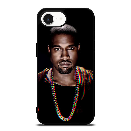 KANYE WEST STYLE iPhone 16e case black TPU silicone rubber protective cover by Casedear