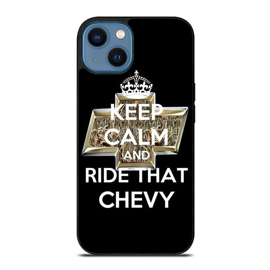 KEEP CALM AND RIDE THAT CHEVY iPhone 14 Case