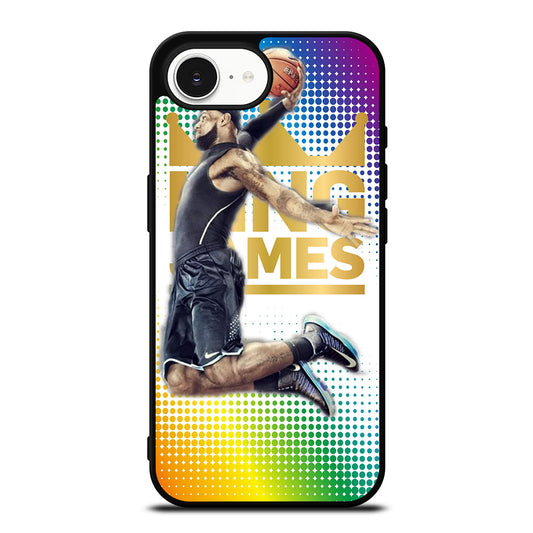 KING JAMES DUNK iPhone 16e case black TPU silicone rubber protective cover by Casedear