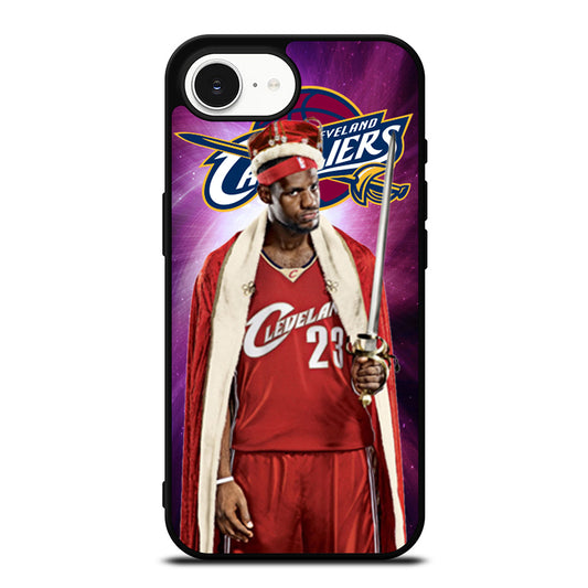 KING JAMES iPhone 16e case black TPU silicone rubber protective cover by Casedear