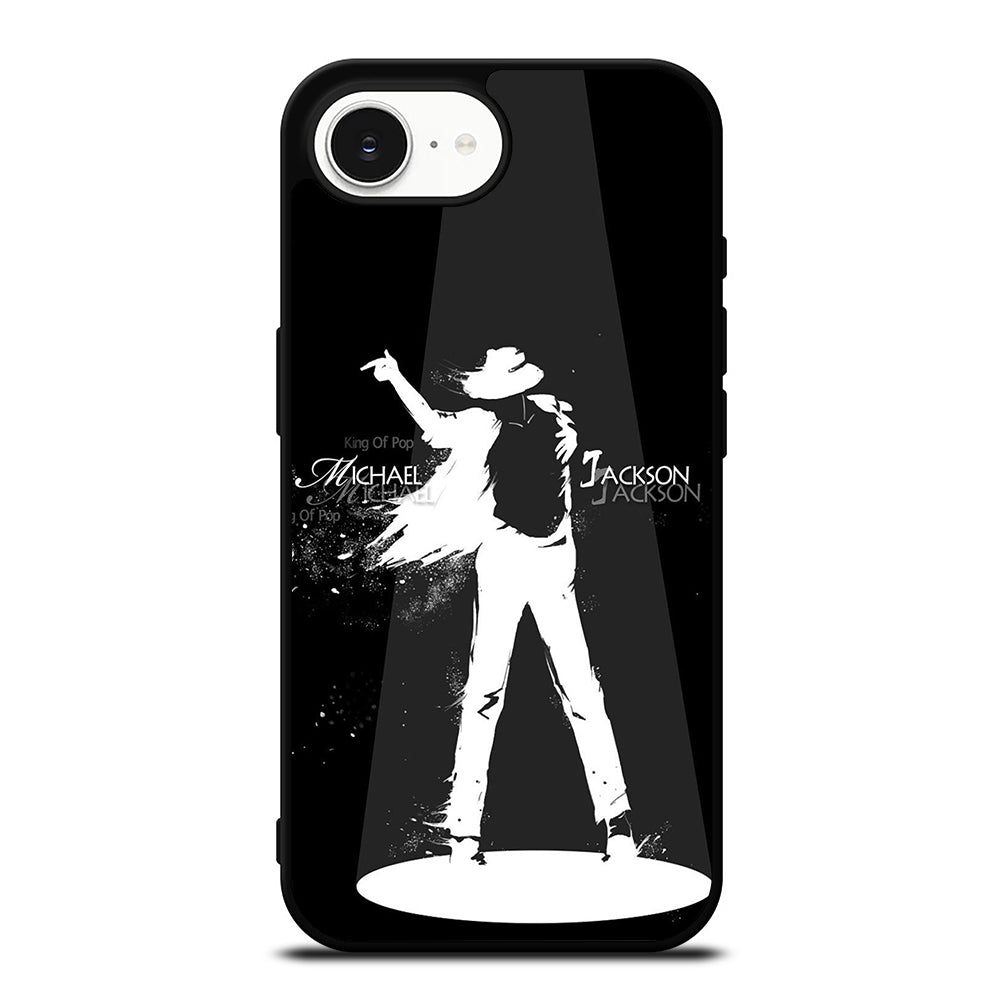 KING OF POP MICHAEL JACKSON iPhone 16e case black TPU silicone rubber protective cover by Casedear