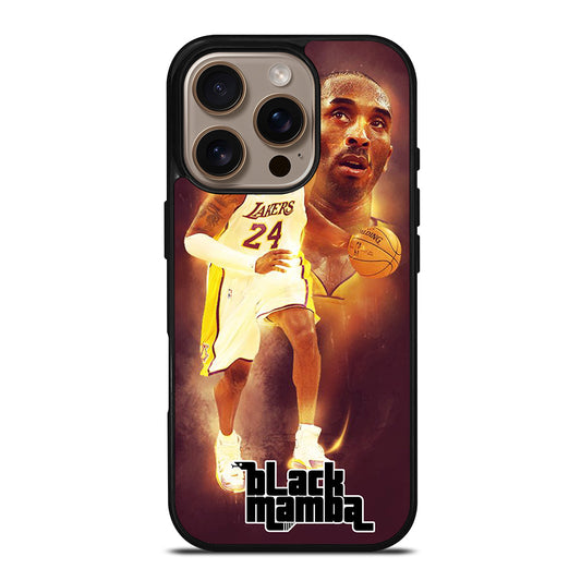 KOBE BRYANT BLACK MAMBA iPhone 16 Pro Case