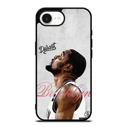 Kevin Durant Brooklin iPhone 16e case black TPU silicone rubber protective cover by Casedear