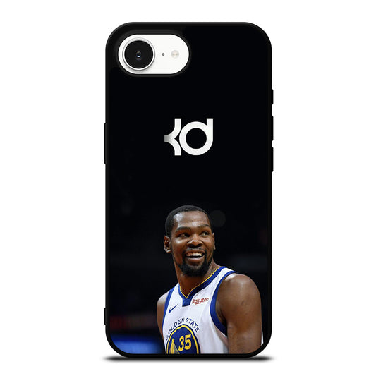 Kevin Durant Golden State Warriors iPhone 16e case black TPU silicone rubber protective cover by Casedear